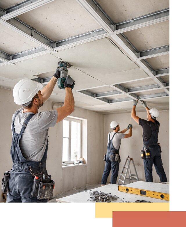 Кессонный потолок из гипсокартона под ключ в Хабаровске