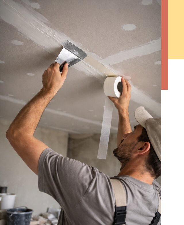 Обработка швов потолка ГКЛ в Хабаровске от 7716 руб. под ключ | ОТДЕЛОЧНИК-Хбр