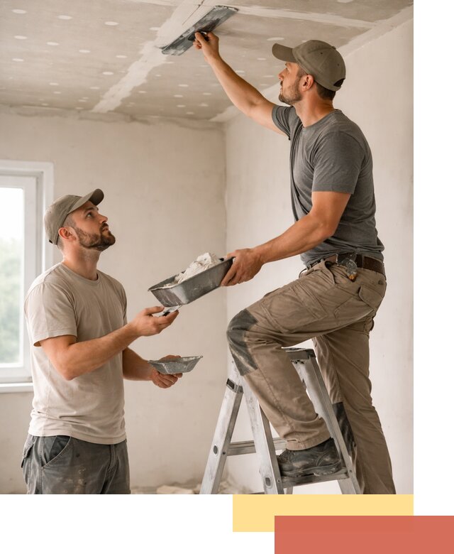 Шпаклевка потолка из гипсокартона в Хабаровске качественно и быстро