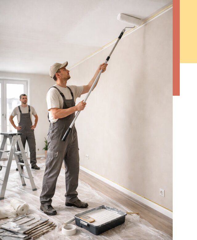 Покраска потолка из гипсокартона в Хабаровске от 4630 руб./м2 — услуги под ключ | ОТДЕЛОЧНИК-Хбр