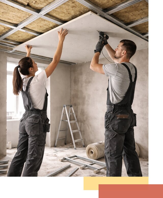 Звукоизоляция потолка из ГКЛ в Хабаровске профессионально и надежно