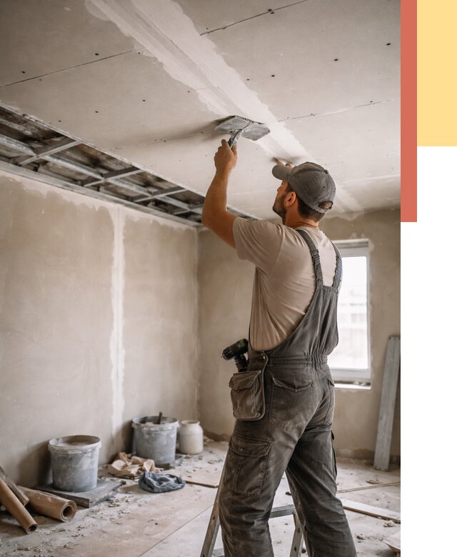 Ремонт потолка из гипсокартона в Хабаровске от 669 руб./м² — быстро и недорого | ОТДЕЛОЧНИК-Хбр