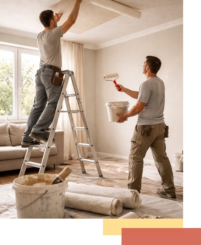 Поклейка обоев на потолок в Хабаровске — качественно и быстро