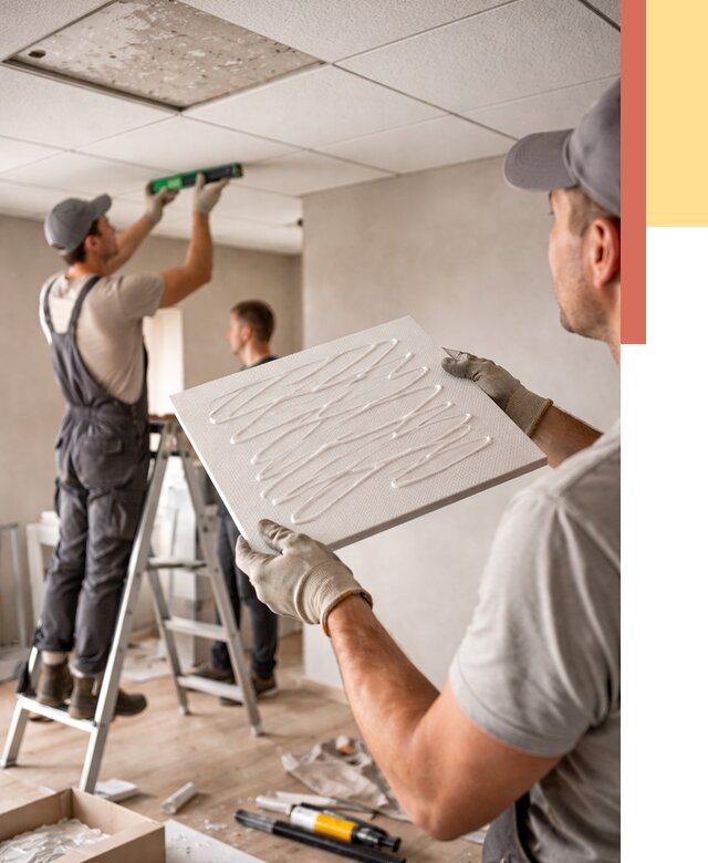 Монтаж потолочной плитки в Хабаровске от 4630 руб. — быстро и недорого | ОТДЕЛОЧНИК-Хбр