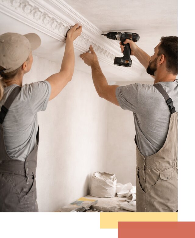 Профессиональный монтаж лепнины на потолок в Хабаровске