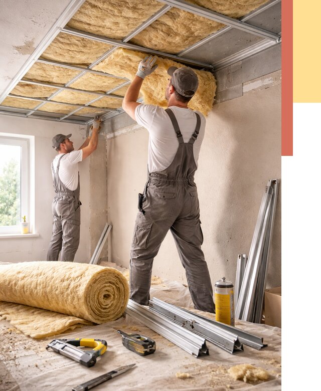 Утепление потолка в Хабаровске от 7407 руб/м2 — недорого, быстро, под ключ | ОТДЕЛОЧНИК-Хбр